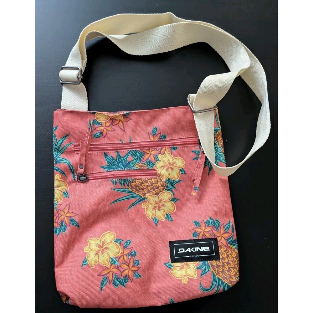 Dakine Jo Jo  Crossbody Womens‎ Bag Floral Purse Tropical Pineapple & Flowers